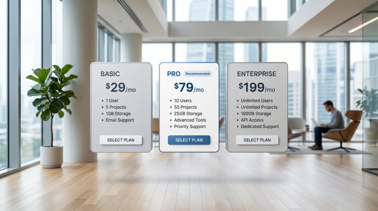 Minimalist graphic comparing the best WordPress maintenance services for agencies and businesses.