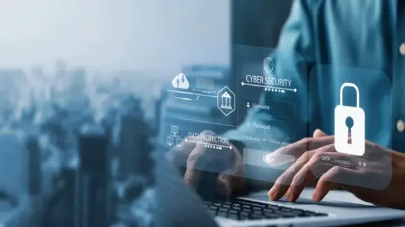 A professional providing WordPress maintenance services, actively monitoring cybersecurity, secure logins, and data protection protocols for a client website.