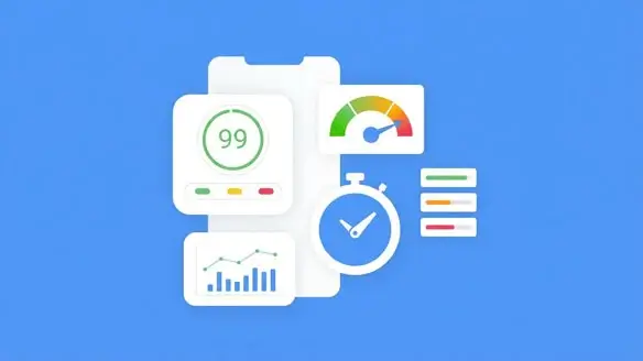 A mobile performance dashboard showing a 99 speed score, highlighting the fast load times and optimized Core Web Vitals achieved through expert WordPress maintenance services.