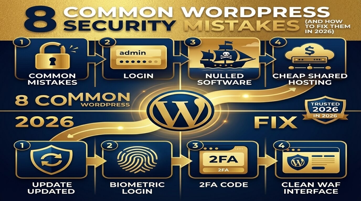 8 Common WordPress Security Mistakes (And How to Fix Them in 2026)