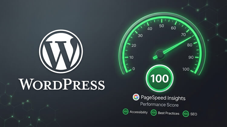 Fix a slow WordPress site perfect 100 Google PageSpeed Insights performance score showing a fully optimized website.