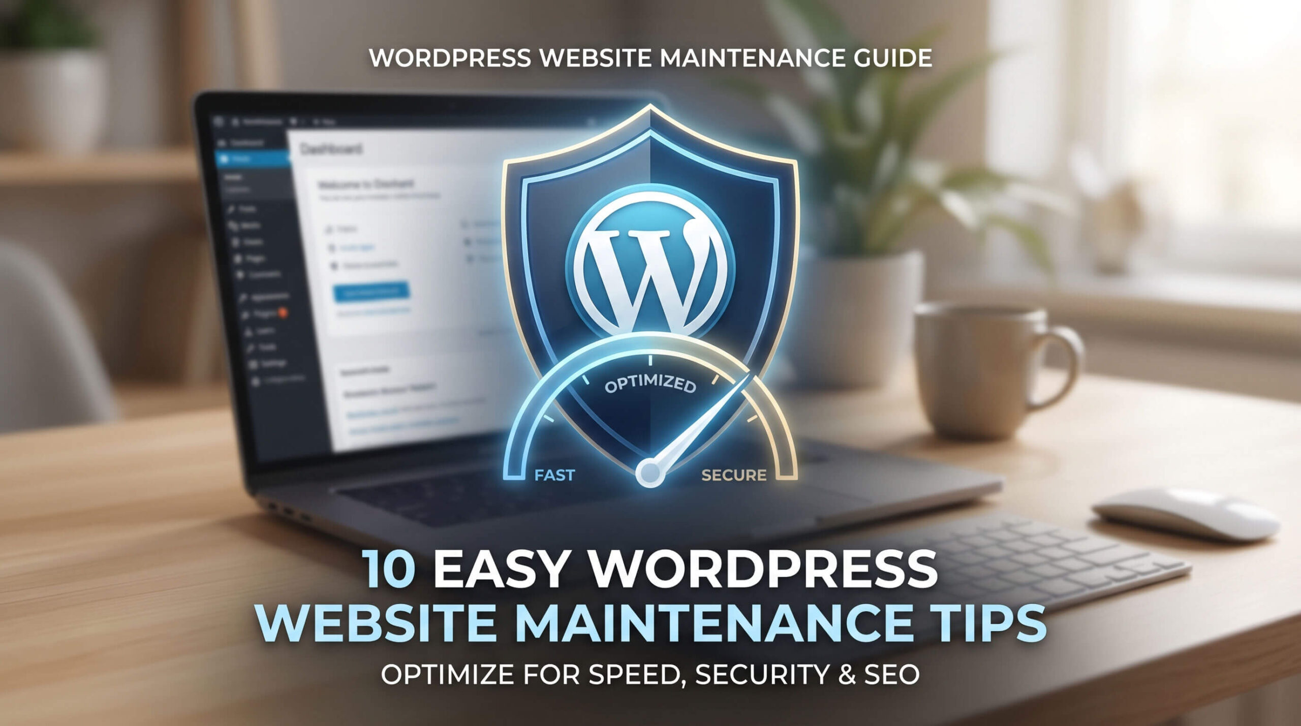 WordPress website maintenance guide for speed and security.
